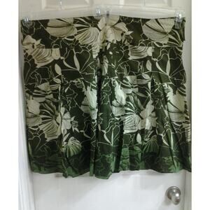 Mix Nouveau Skirt, Women's plus size 24W, multi green colors, cotton, lined, NWT